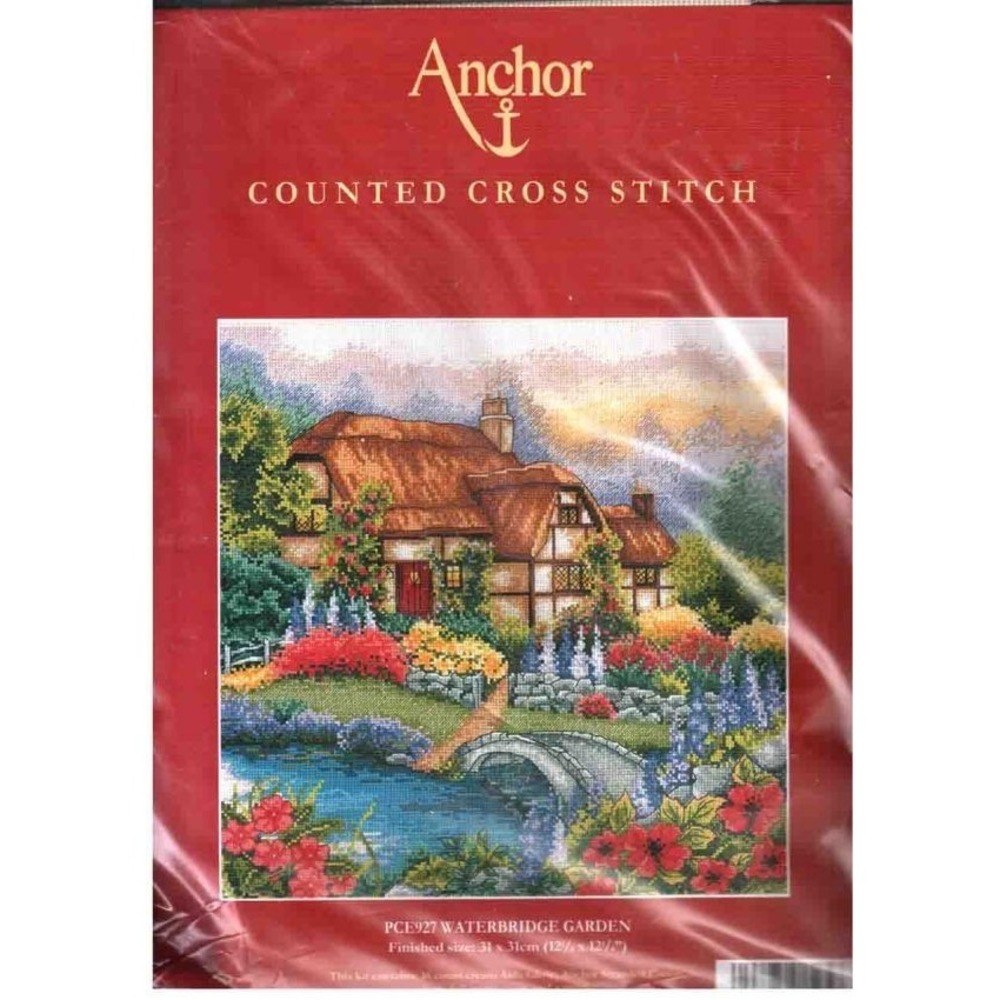 Vintage Anchor Waterbridge Garden Cross Stitch Kit AD212 Complete Landscape New